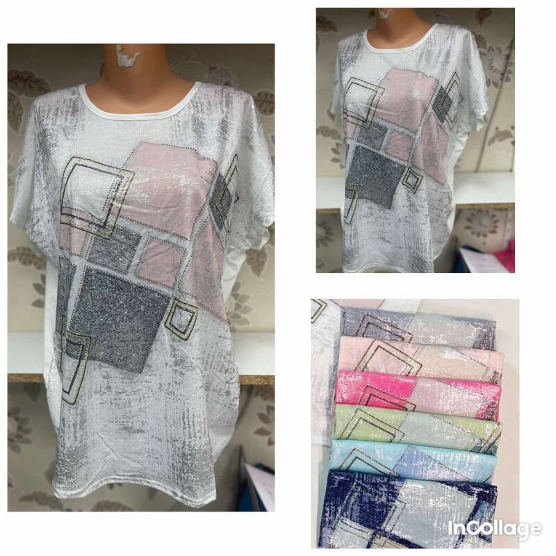 Bluzki damskie Roz L-3XL, Mix Kolor Paczka 12 szt